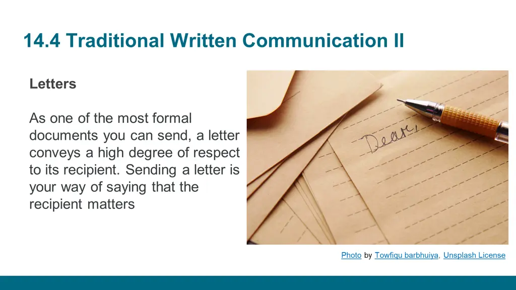 14 4 traditional written communication ii