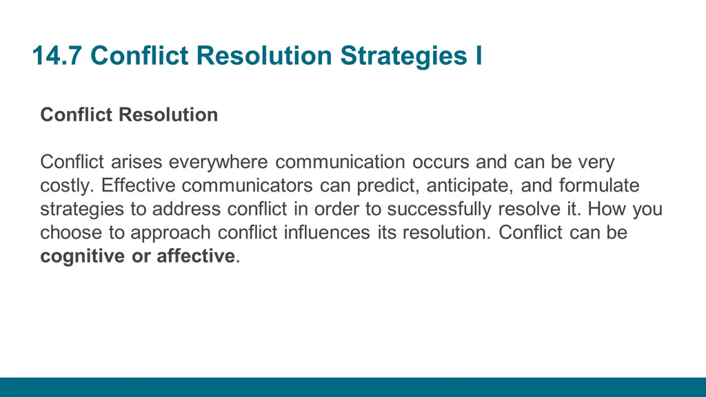 14 7 conflict resolution strategies i