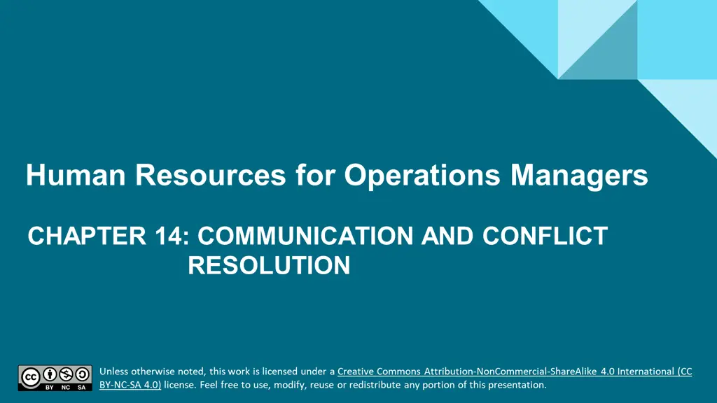 human resources for operations managers