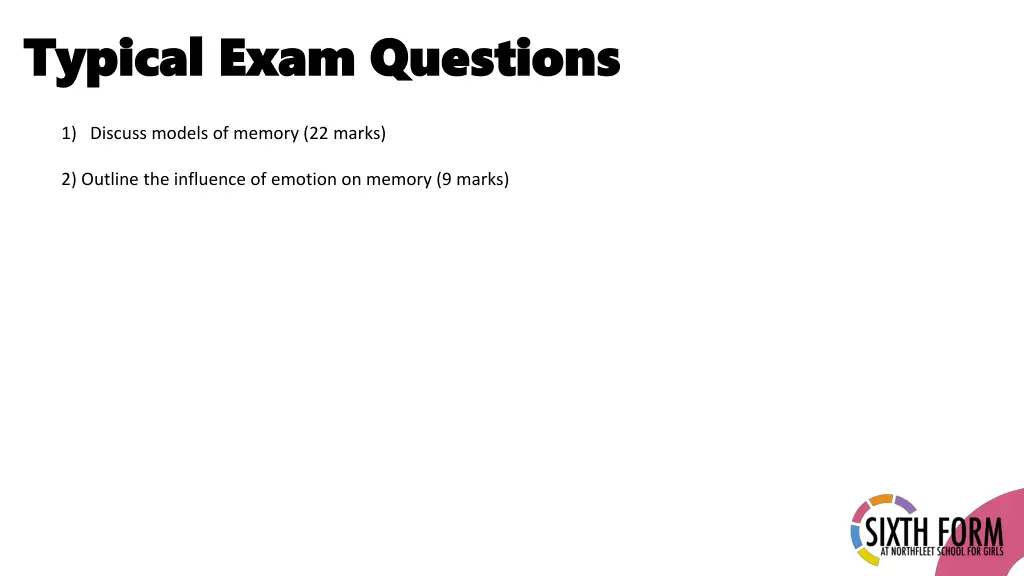 typical exam questions typical exam questions