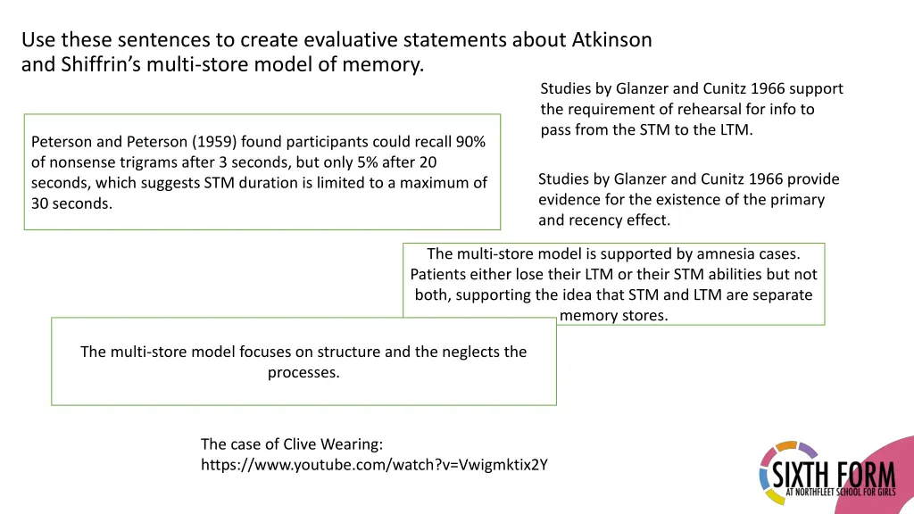 use these sentences to create evaluative