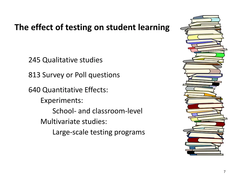 the effect of testing on student learning 1