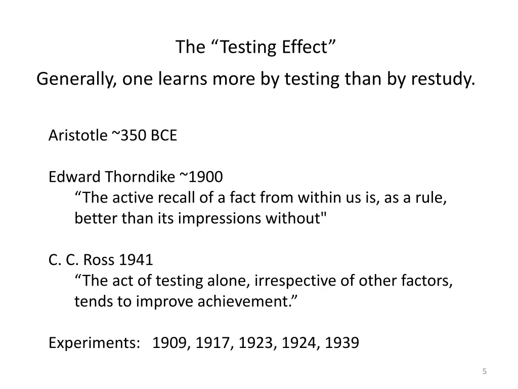 the testing effect