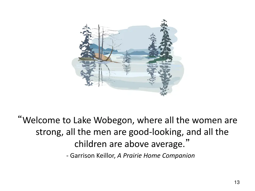 welcome to lake wobegon where all the women