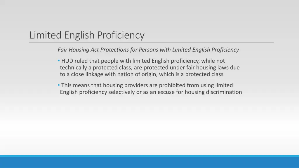 limited english proficiency