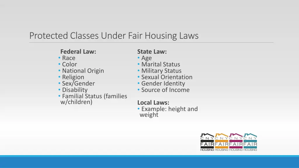 protected classes under fair housing laws