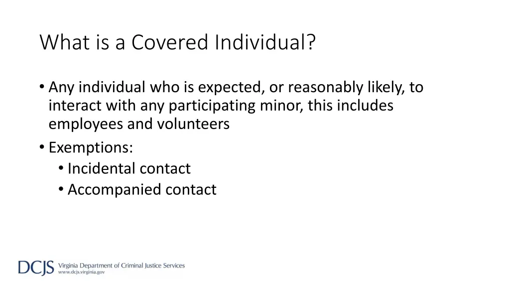 what is a covered individual