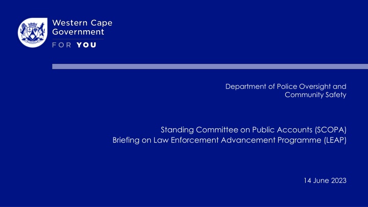 department of police oversight and community