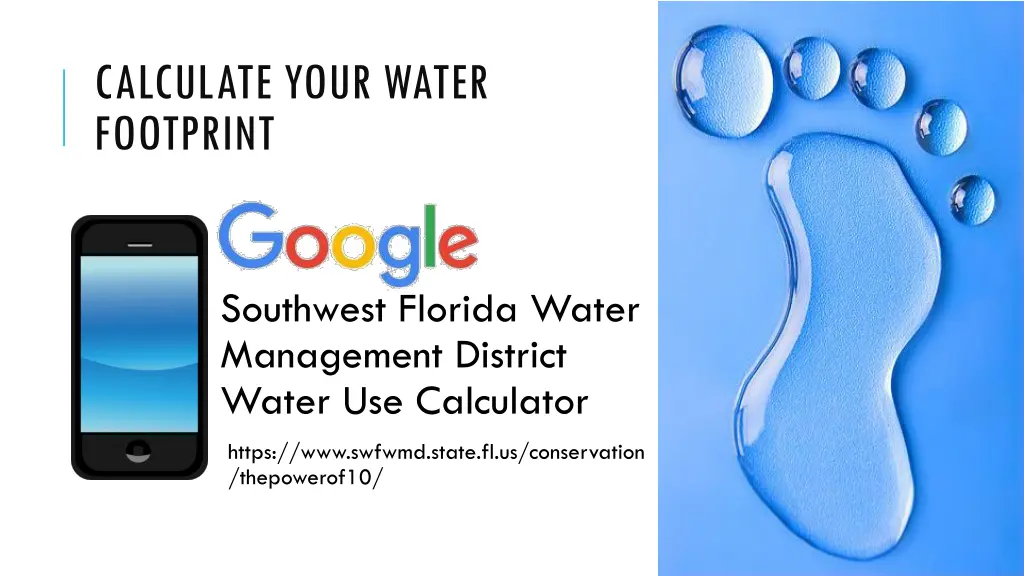 calculate your water footprint