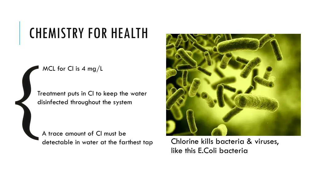 chemistry for health