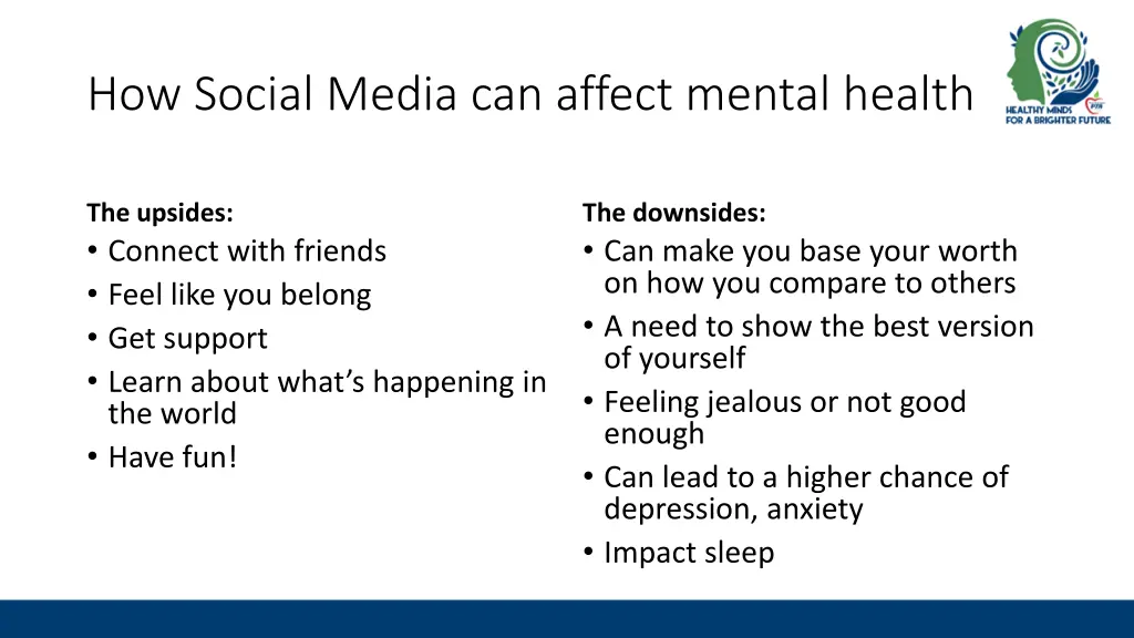 how social media can affect mental health