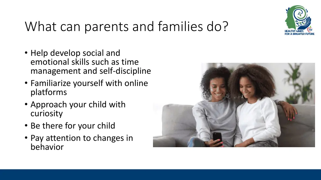 what can parents and families do