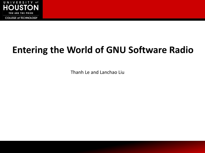 entering the world of gnu software radio