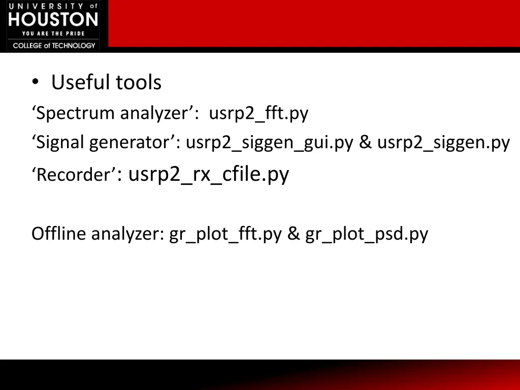 useful tools spectrum analyzer usrp2