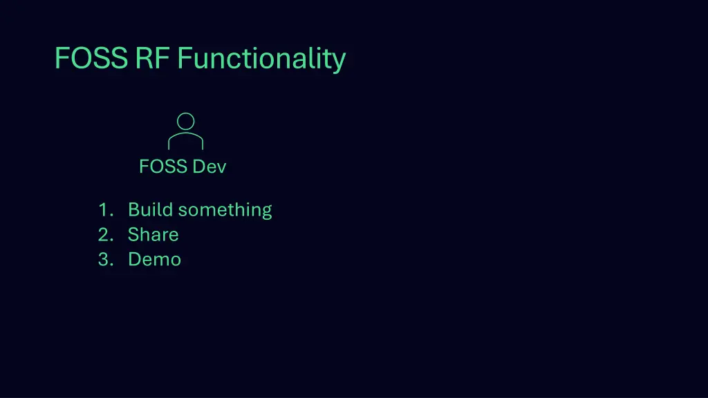 foss rf functionality