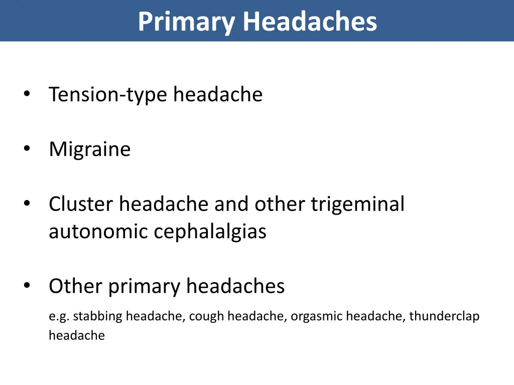 primary headaches 1