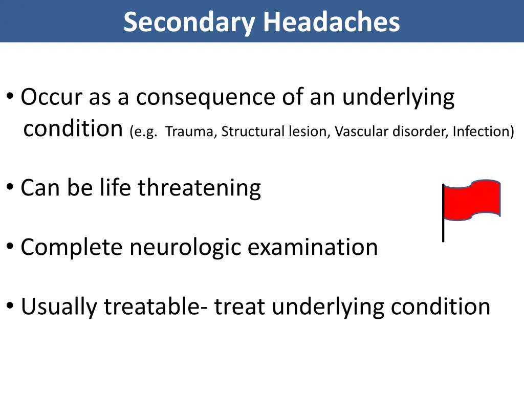 secondary headaches