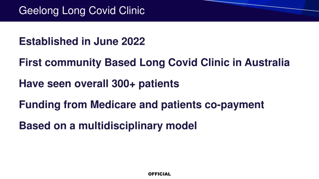 geelong long covid clinic