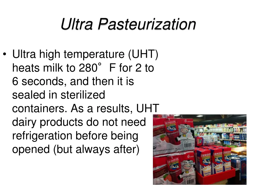 ultra pasteurization