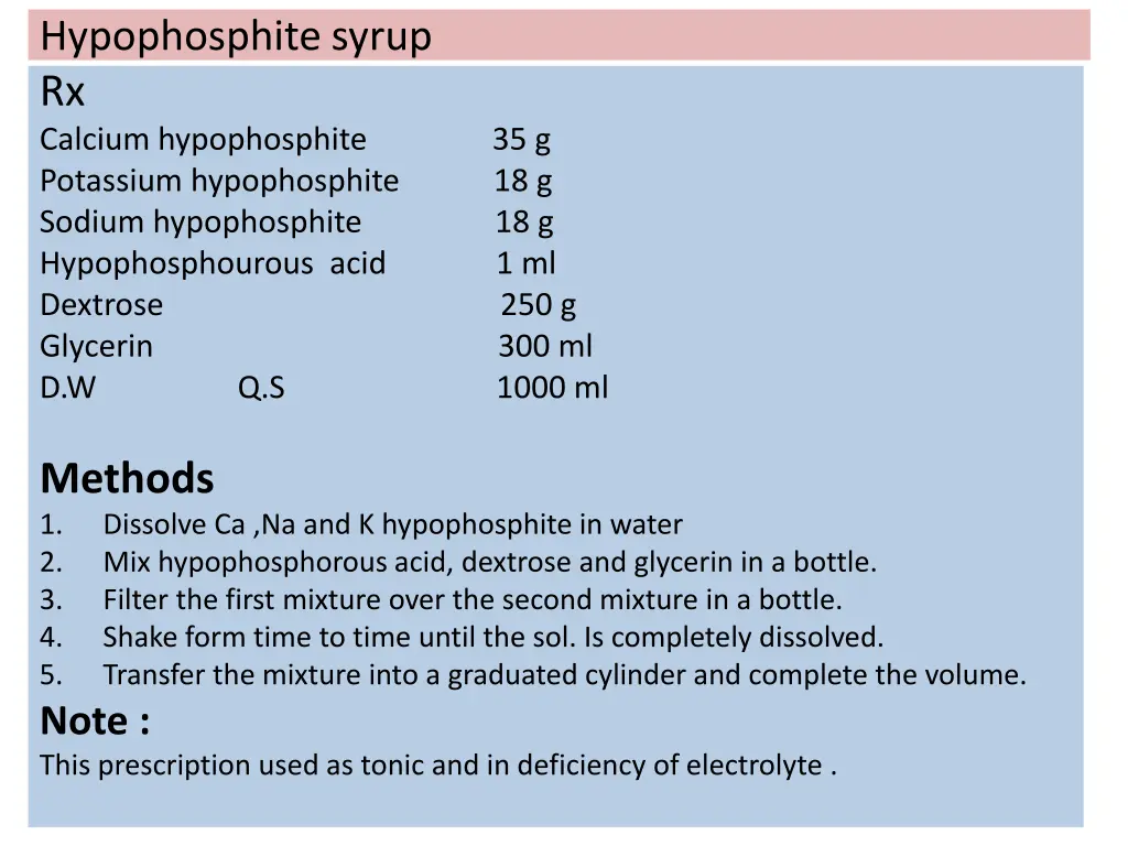 hypophosphite syrup rx calcium hypophosphite