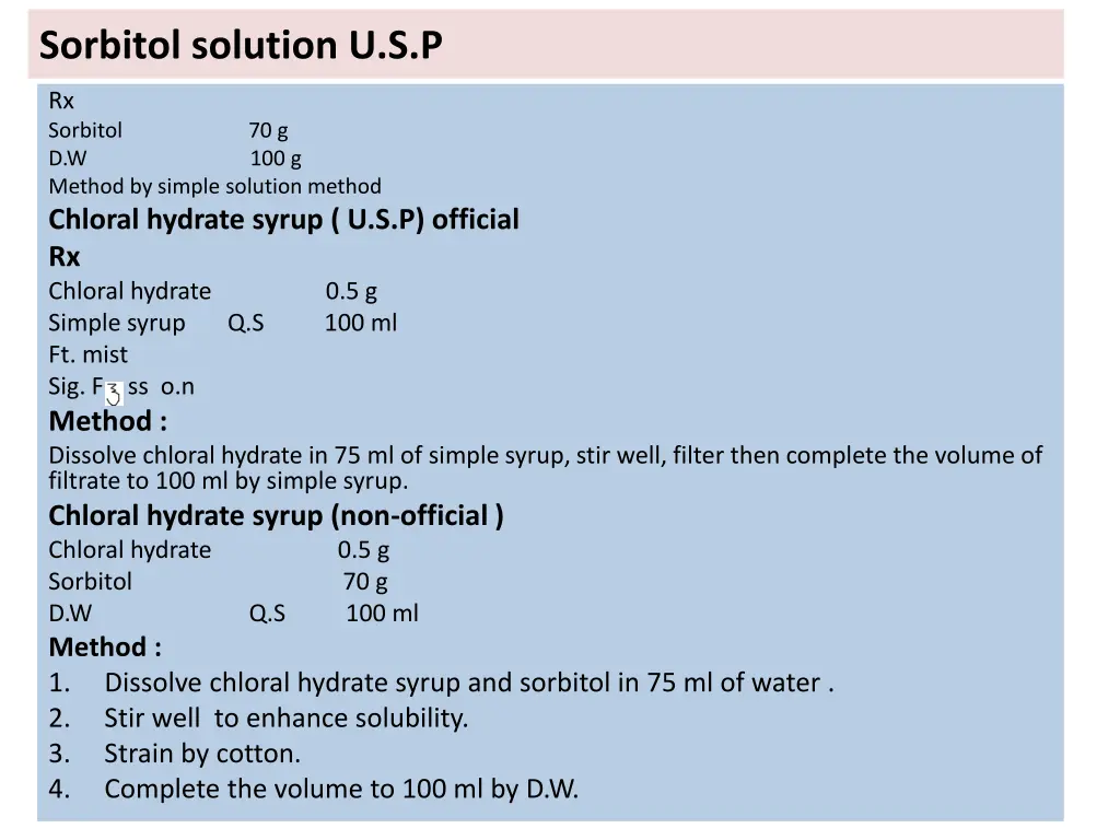 sorbitol solution u s p