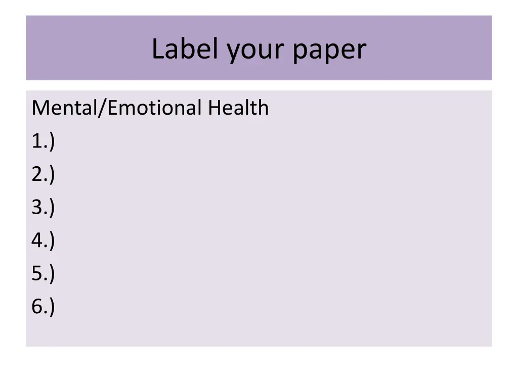 label your paper 1