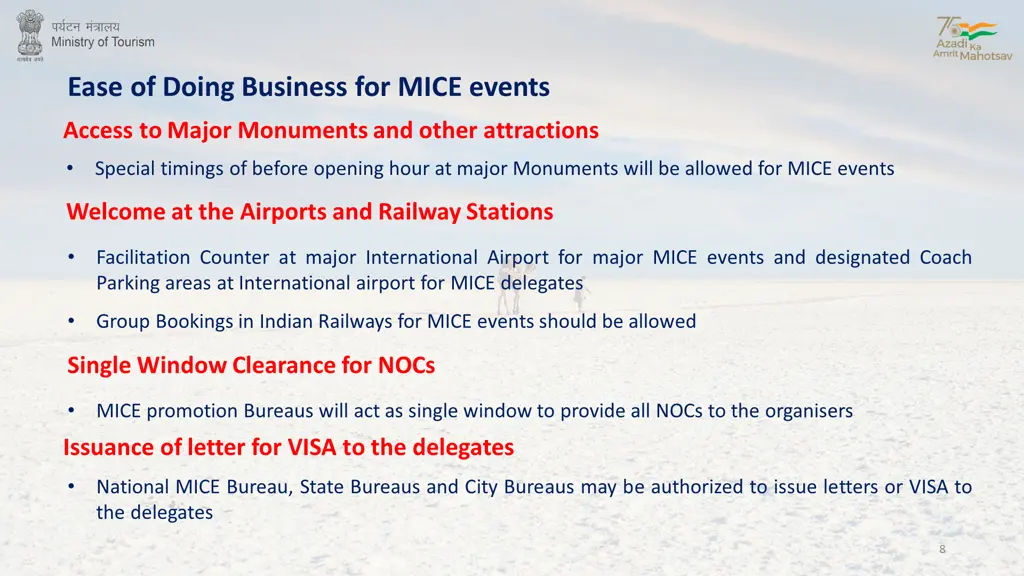 ease of doing business for mice events