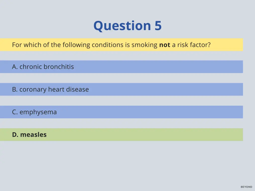 question 5