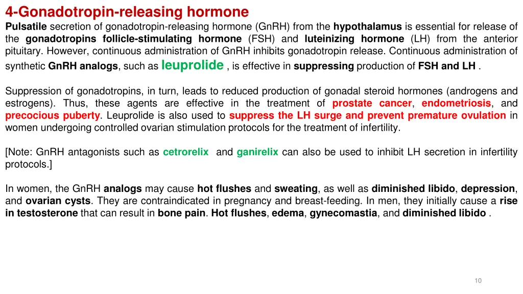 4 gonadotropin releasing hormone pulsatile