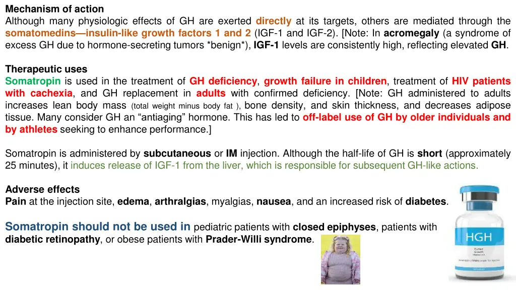 mechanism of action although many physiologic