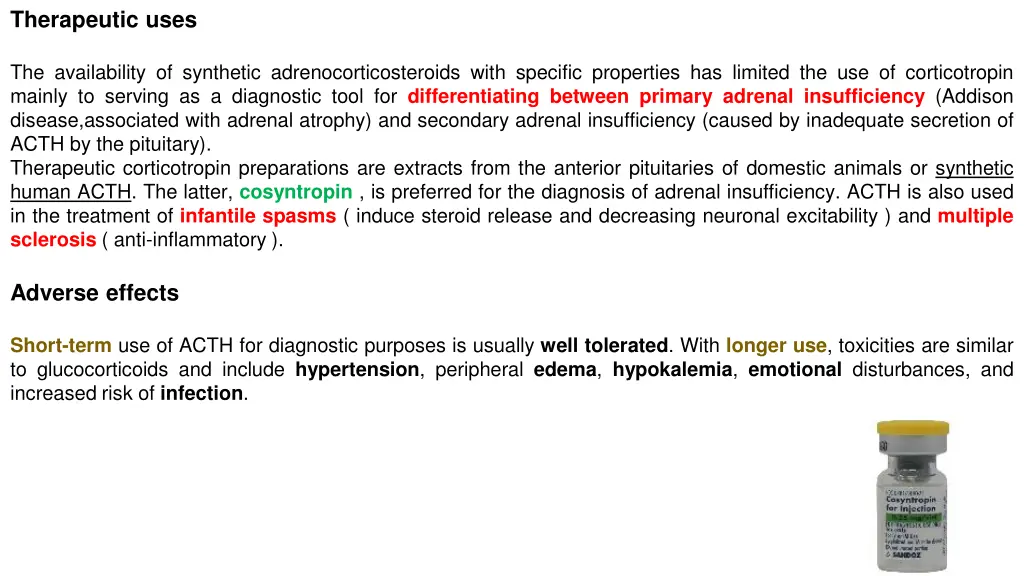 therapeutic uses