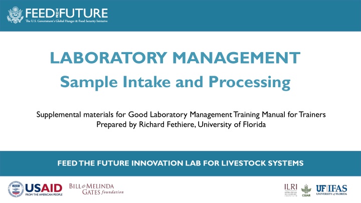 laboratory management sample intake and processing