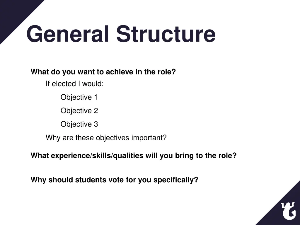 general structure