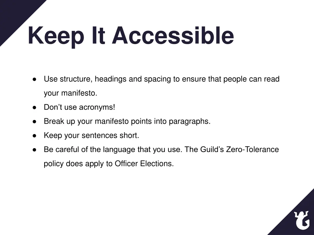 keep it accessible