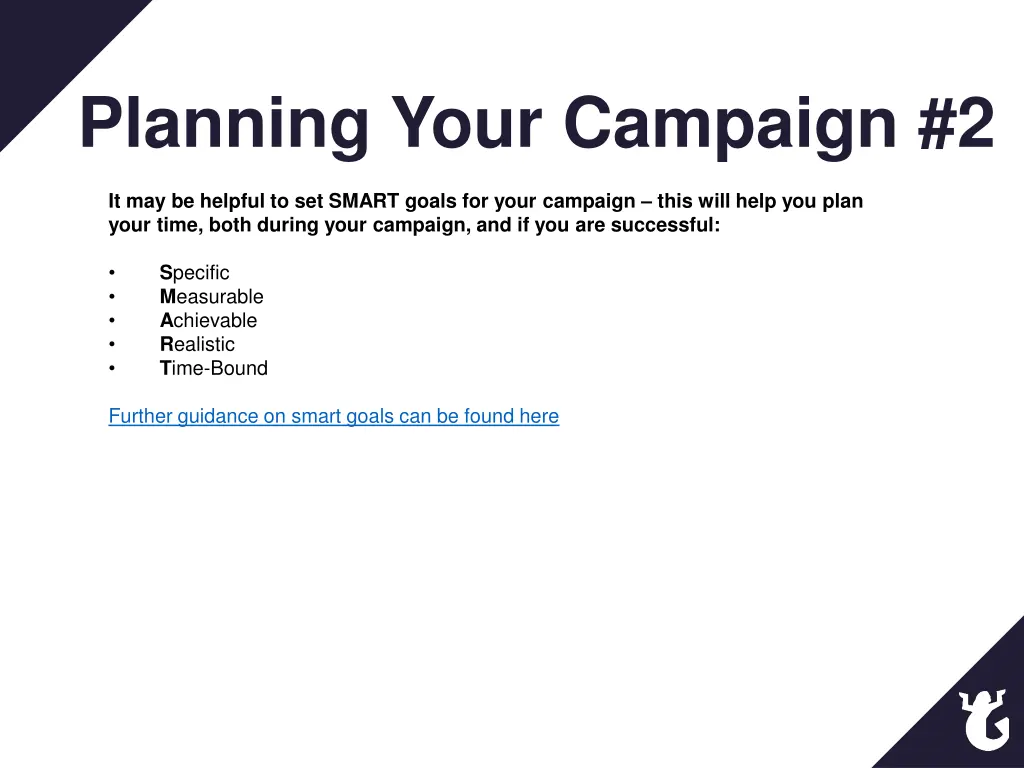 planning your campaign 2