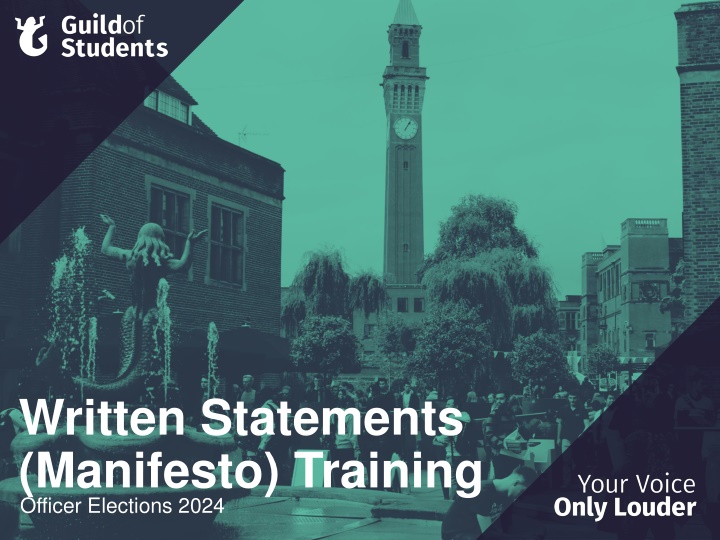 written statements manifesto training officer