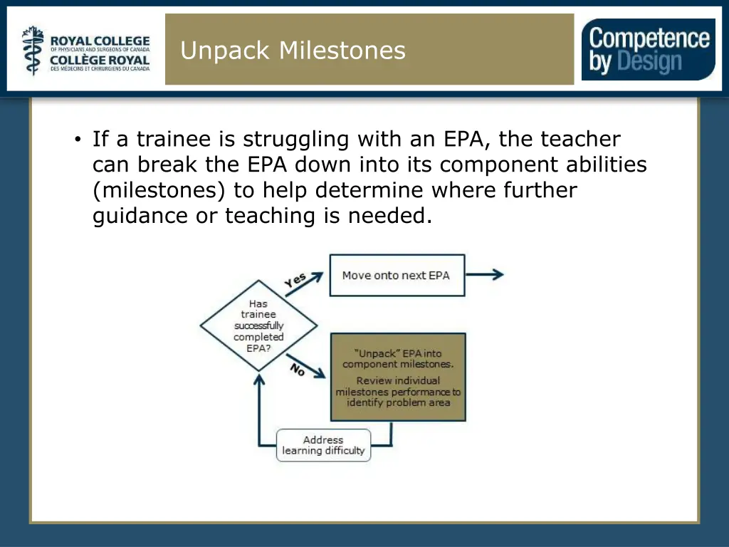 unpack milestones