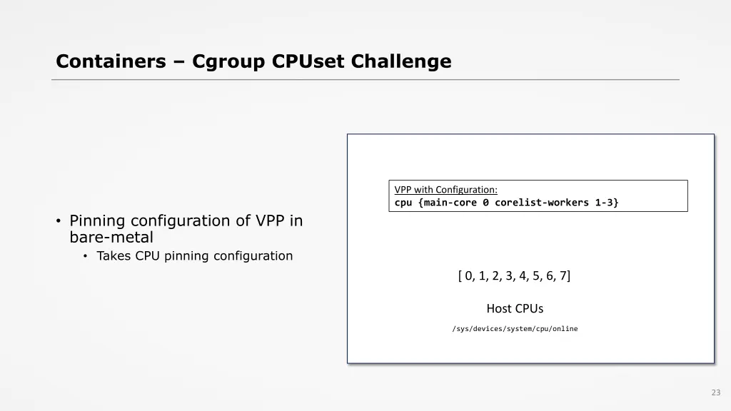 containers cgroup cpuset challenge