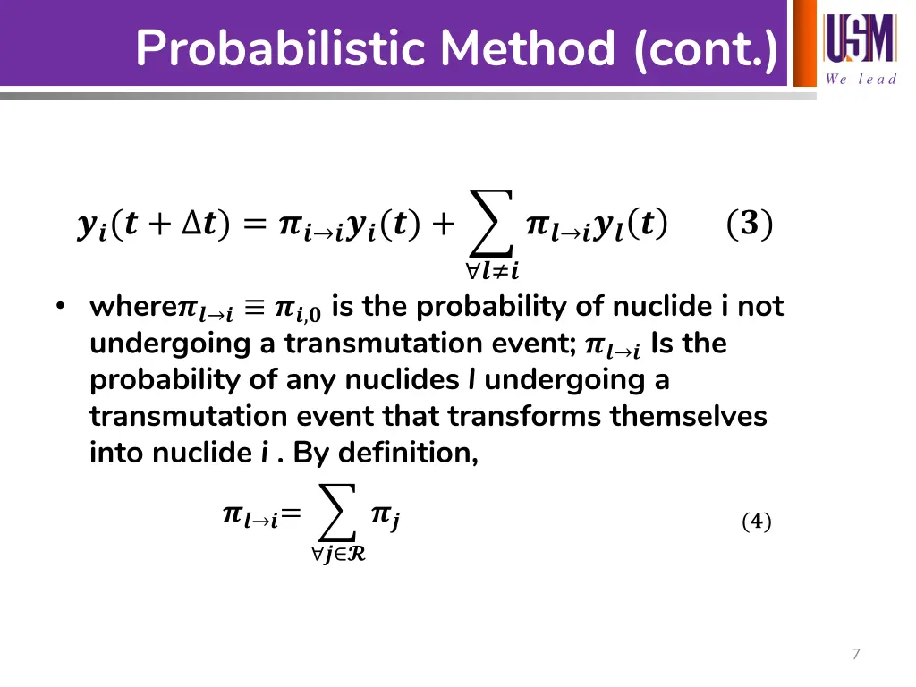 probabilistic method cont