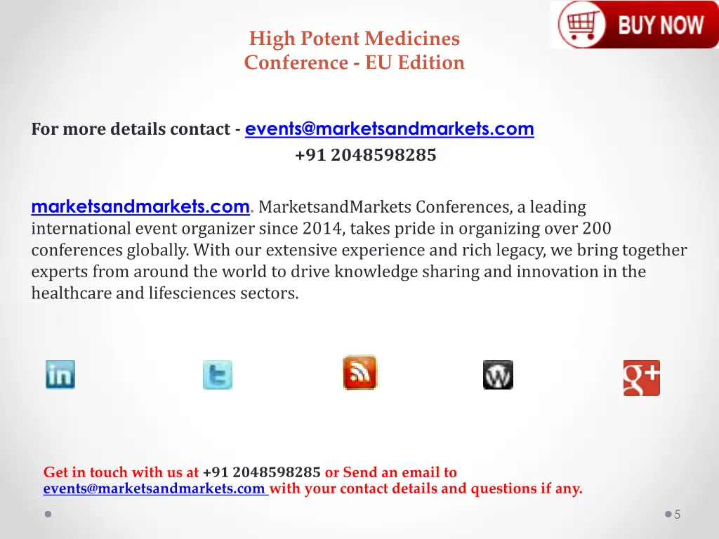 high potent medicines conference eu edition 1