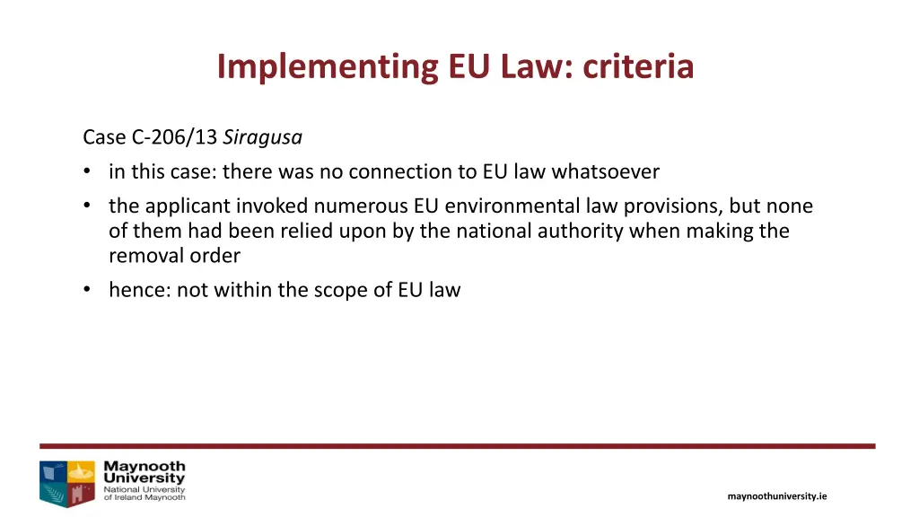 implementing eu law criteria 1