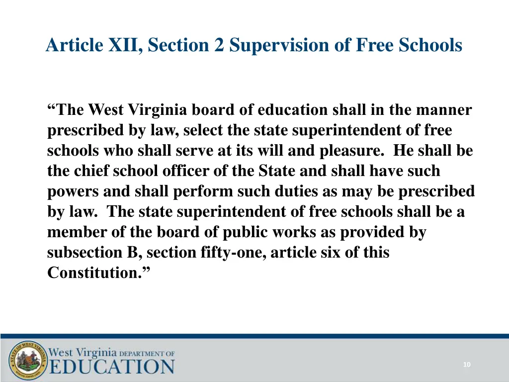 article xii section 2 supervision of free schools 2