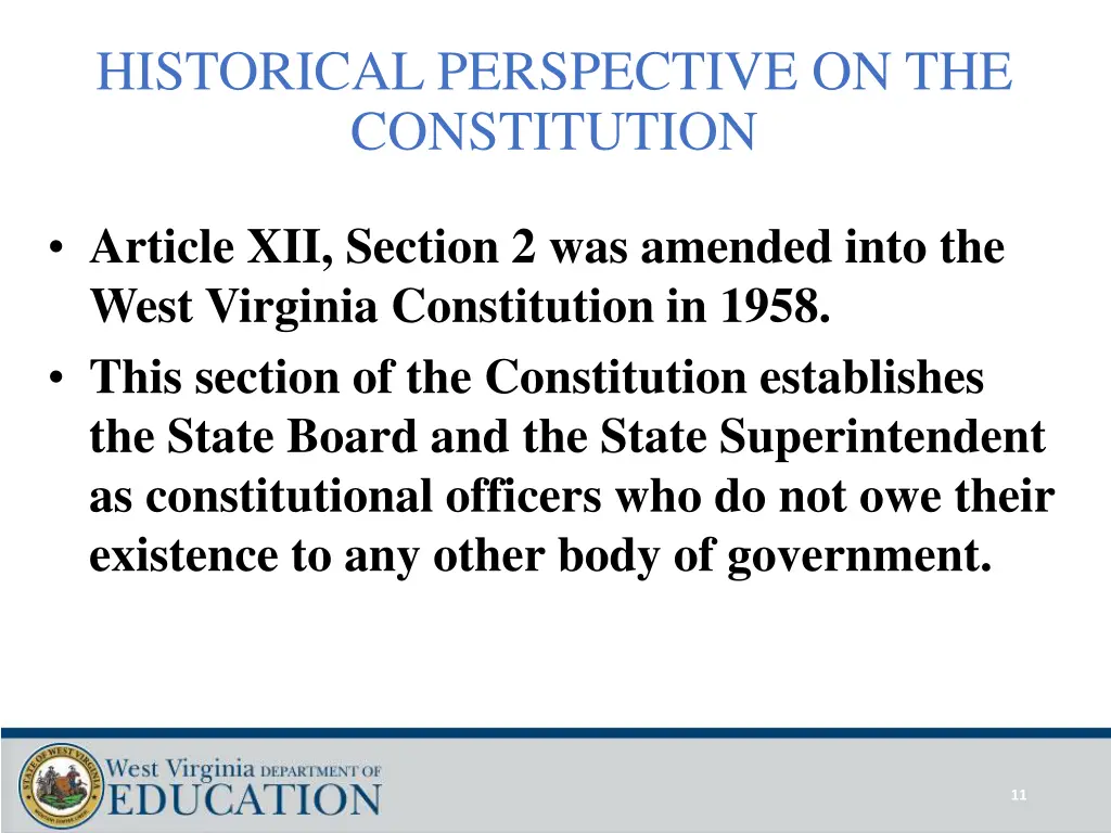 historical perspective on the constitution