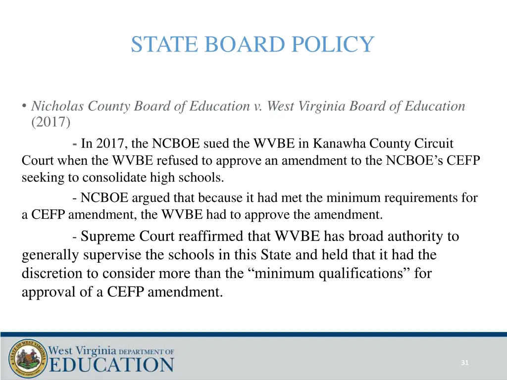 state board policy 7