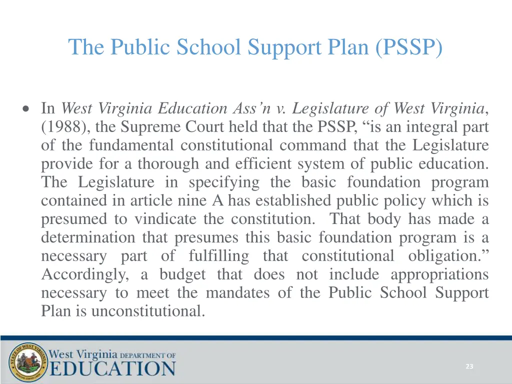 the public school support plan pssp