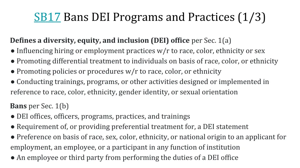 sb17 bans dei programs and practices 1 3