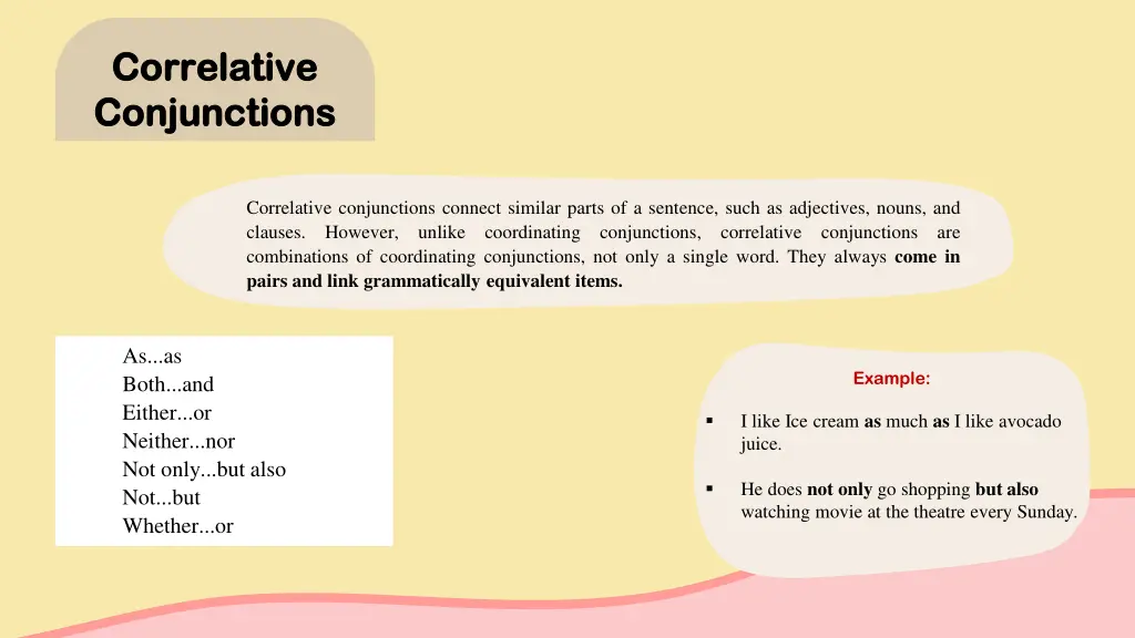 correlative correlative conjunctions conjunctions