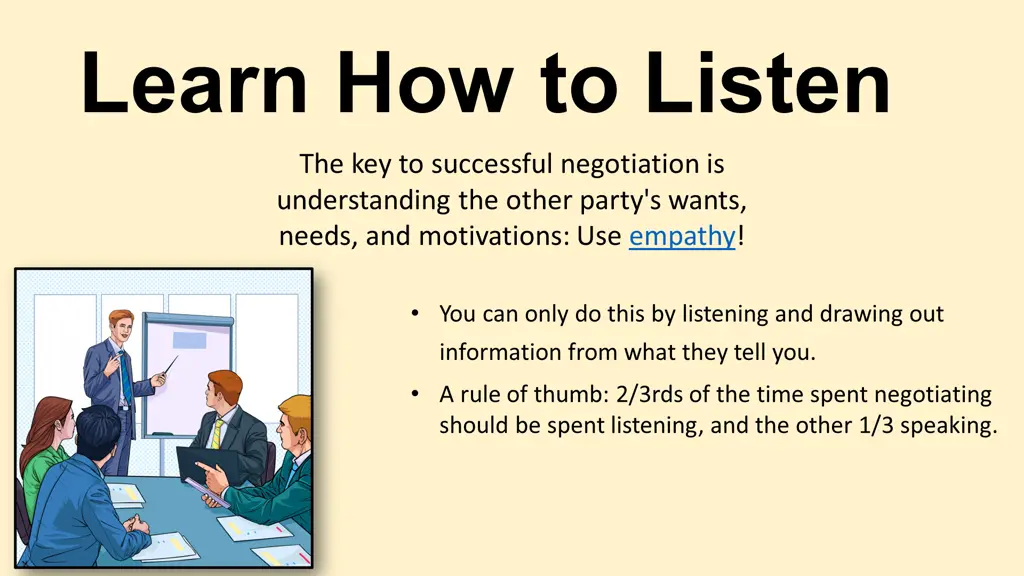 learn how to listen