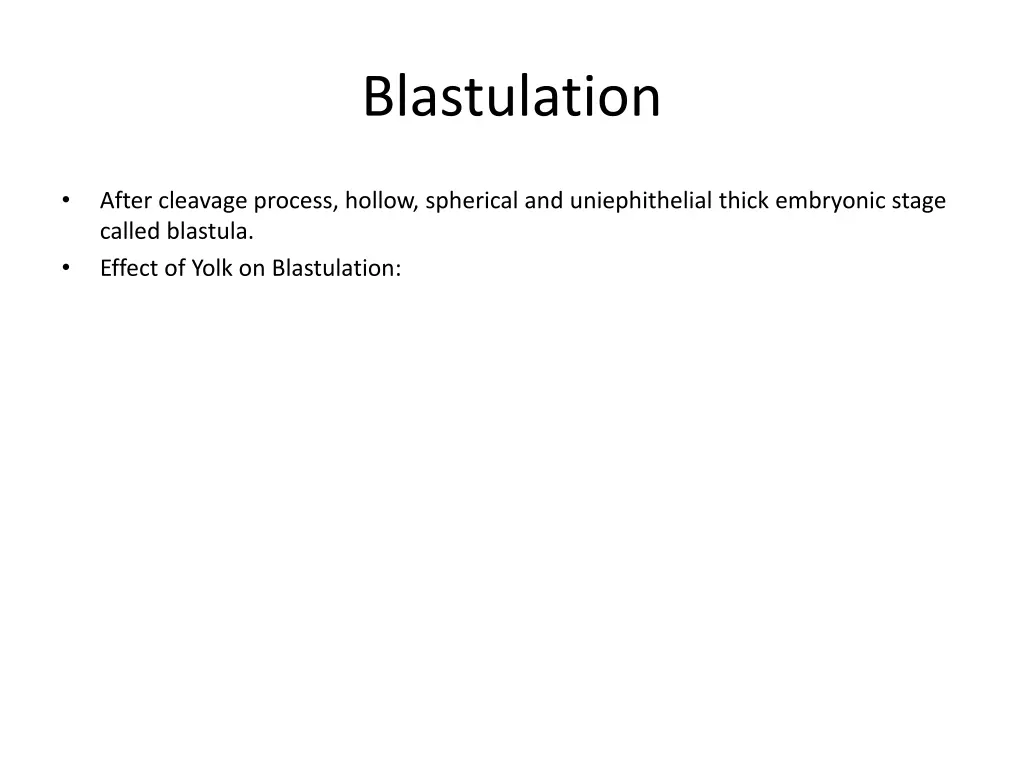 blastulation
