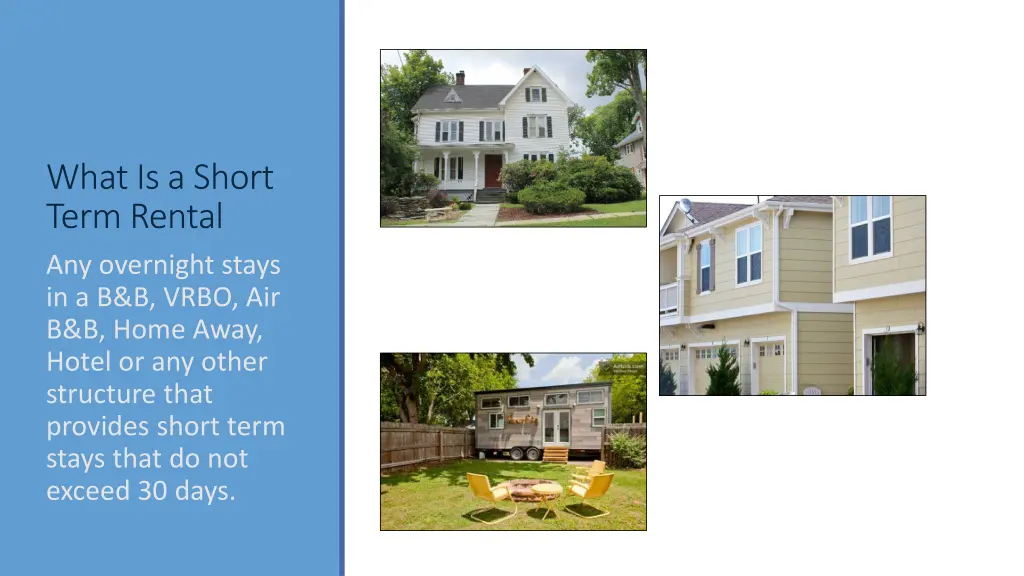 what is a short term rental any overnight stays